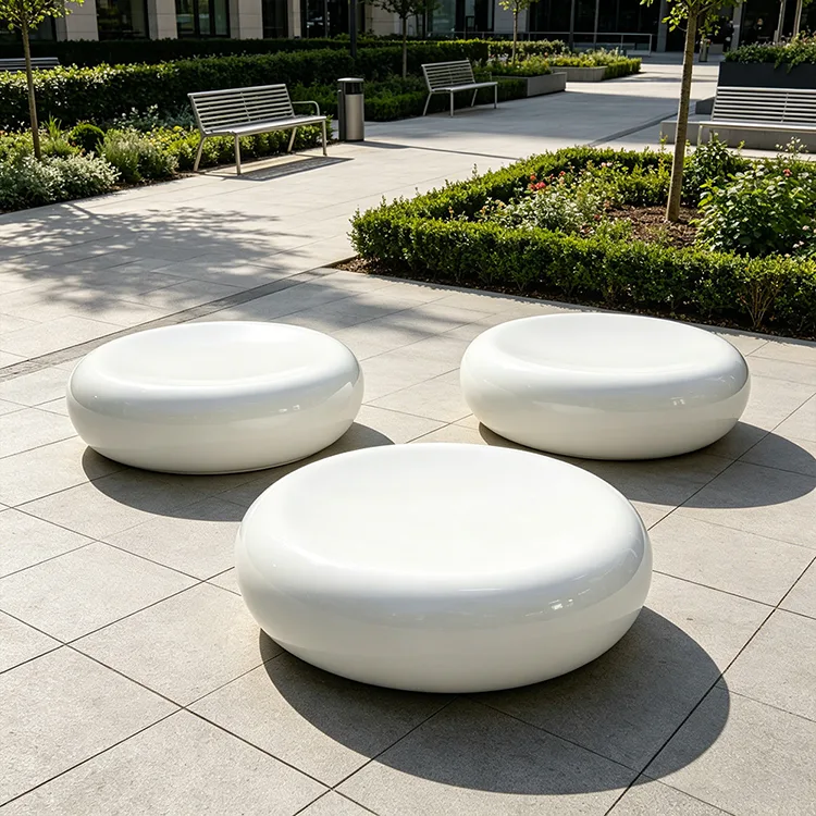Kereskedelmi FRP Pebble Bench